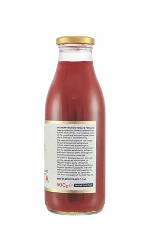 Seggiano Organic Premium Sicilian Tomato Passata 500g - Greenlands Health Store