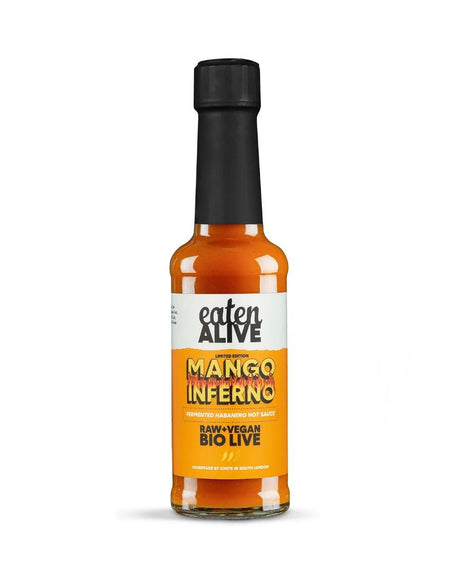 Raw Fermented Mango Inferno Hot Sauce 150ml - Greenlands Health Store