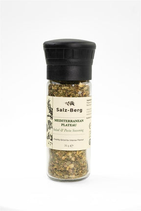 Salz - Berg Mediterranean Plateau Grinder - Salad&Pasta Seasoning 35g - Greenlands Health Store