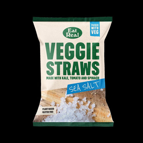 Eat Real Veggie Straws Sea Salt 45g - Greenlands Health Store