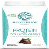 Sunwarrior Shape Protein Collagen Greens chocolate Flavour - Greenlands Health Store