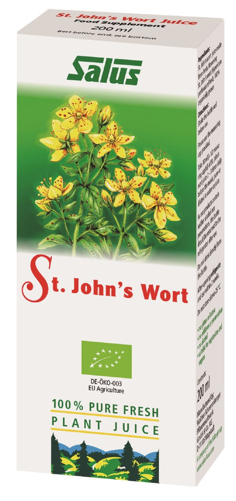 St John's Wort Organic Fresh Plant Juice 200ml - Greenlands Health Store