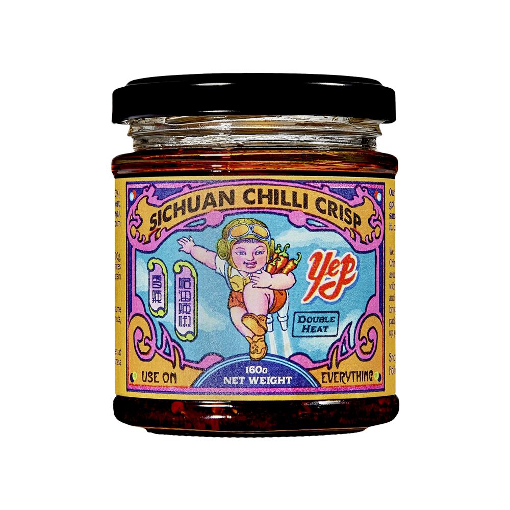 Yep Kitchen Sichuan Chilli Crisp Double Heat 160g - Greenlands Health Store