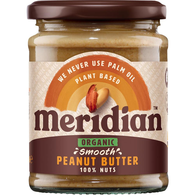 Organic Smooth Peanut Butter 100% 280g - Greenlands Health Store
