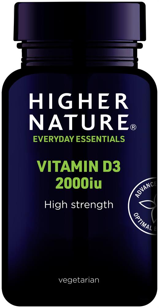 High Strength Vitamin D3 60 Vegetarian Capsules - Greenlands Health Store