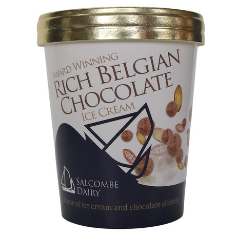 Salcombe Dairy Belgian Chocolate Ice Cream 120ml - Greenlands Health Store
