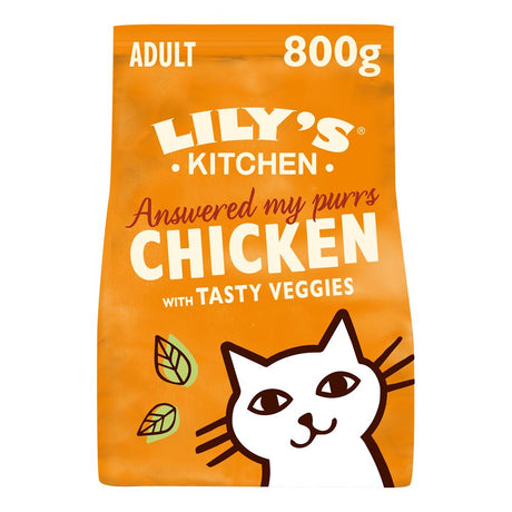 Lily's Kitchen Delicious Chicken Dry Food for Cats 800g - Greenlands Health Store