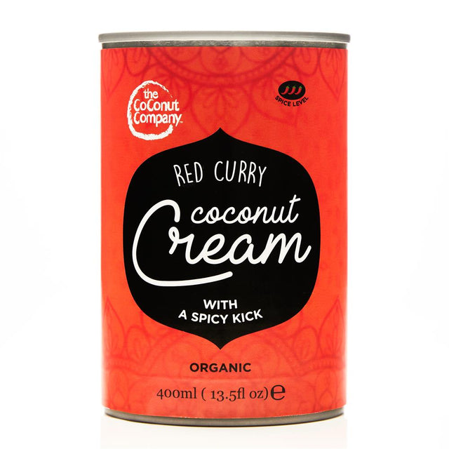Organic Red Coconut Curry Cream - 400ml BPA - free can 400ml - Greenlands Health Store