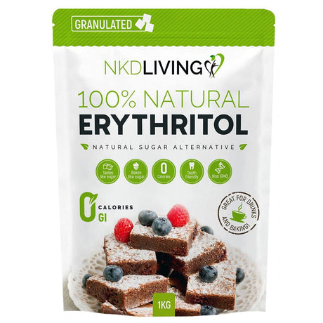 Erythritol Granulated Natural 0 Calorie Sweetener 1KG - Greenlands Health Store