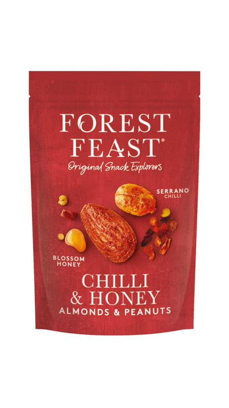 Forest Feast Serrano Chilli Honey Peanuts & Almonds 120g - Greenlands Health Store
