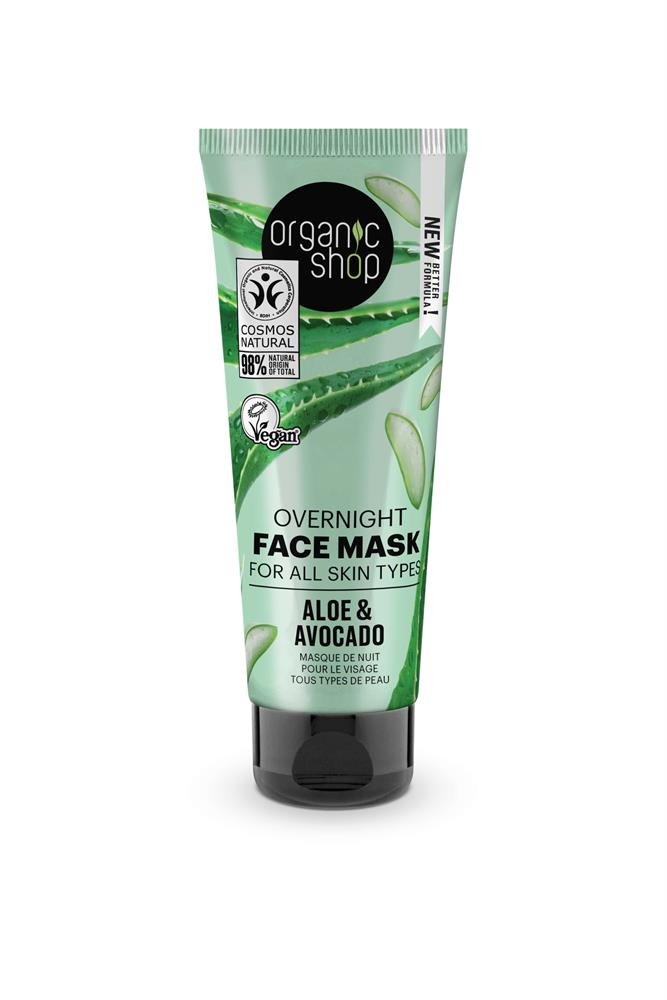 OS Overnight Face Mask Aloe&Avocado (75ml) - Greenlands Health Store