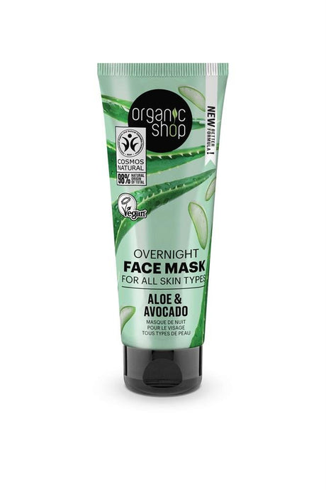 OS Overnight Face Mask Aloe&Avocado (75ml) - Greenlands Health Store