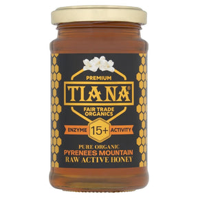TIANA Organic Raw Active Pyrenees Mountain Honey 15+ 250g - Greenlands Health Store