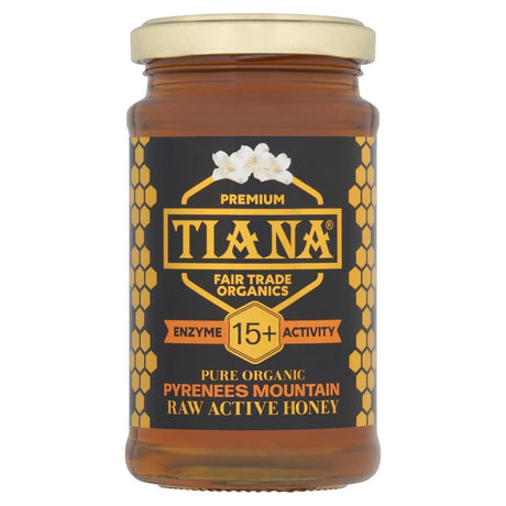 TIANA Organic Raw Active Pyrenees Mountain Honey 15+ 250g - Greenlands Health Store