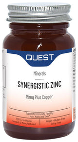 SYNERGISTIC ZINC 15mg 60 tabs - Greenlands Health Store