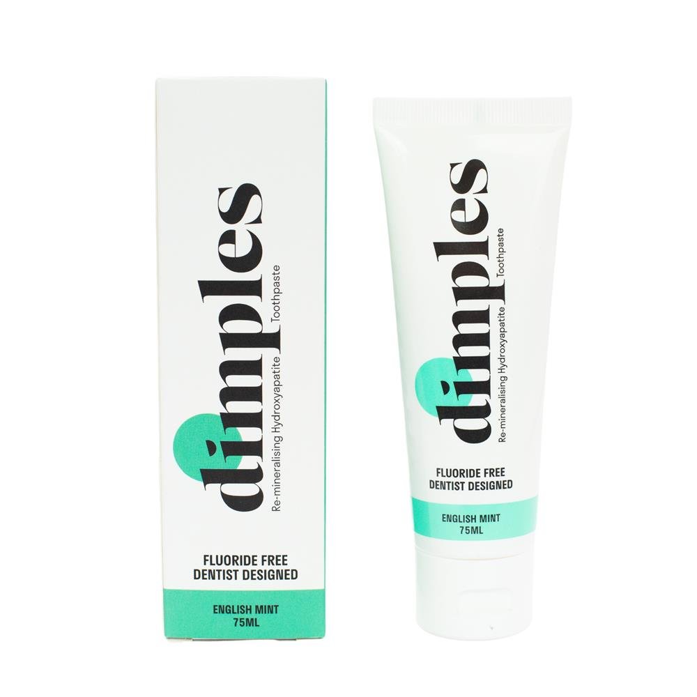 Dimples Fluoride Free Dentist Designed Toothpaste Mint 75ml - Greenlands Health Store