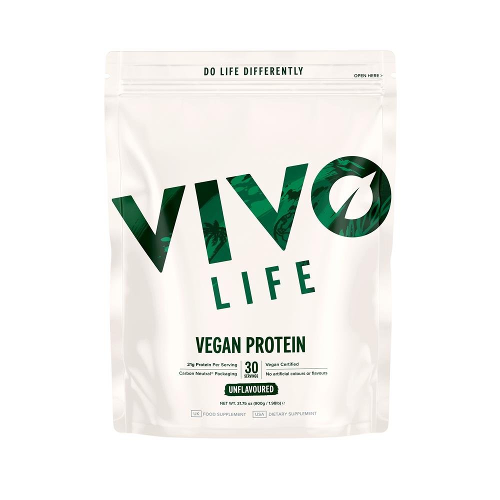 Vivo Life Vegan Protein Unflavoured 900g - Greenlands Health Store
