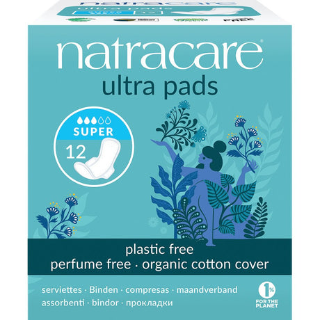 Natural Ultra Pads Super with wings x 12 - Greenlands Health Store