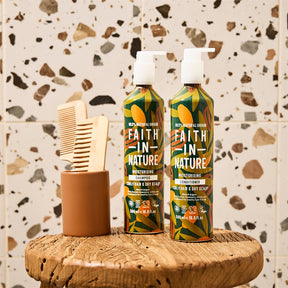 Faith in Nature Shea & Argan Shampoo - 500ml Metal - Greenlands Health Store