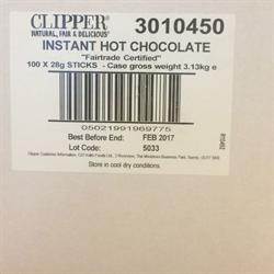Clipper Natural Fair and Delicious Hot Chocolate Sachets x 100 - Greenlands Health Store
