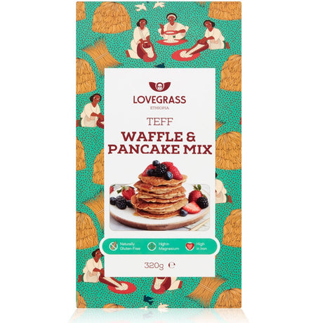 Wholegrain Teff Waffle & Pancake Mix 320g - Greenlands Health Store