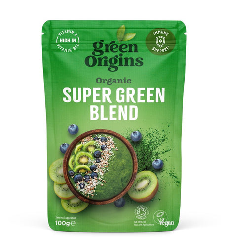 Organic Super Green Blend 100g - Greenlands Health Store