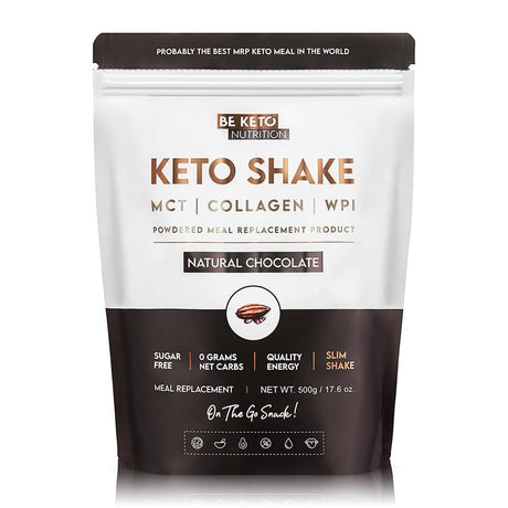 BeKeto - Diet Keto Shake Natural Chocolate 500g - Greenlands Health Store