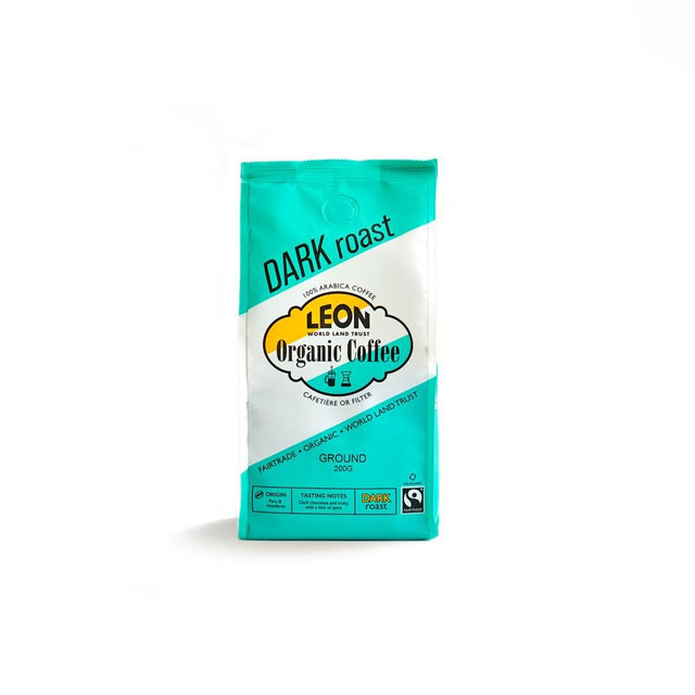 LEON Dark Roast Ground Coffee 200g - Greenlands Health Store