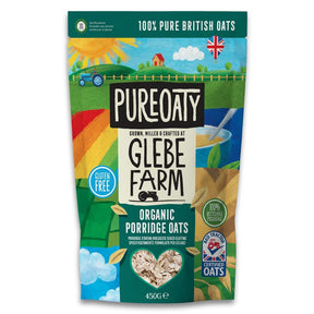 Glebe Farm Organic G/F Porridge Oats 450g - Greenlands Health Store