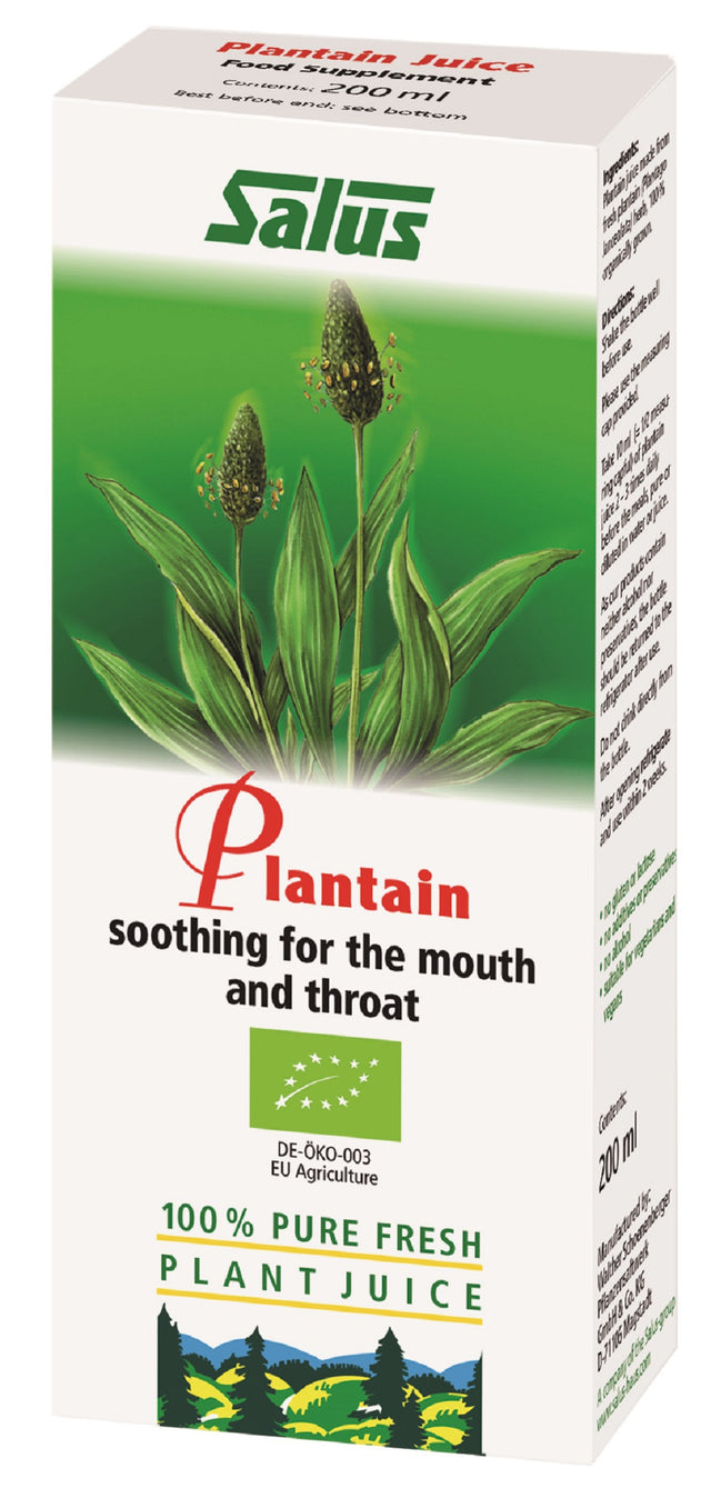 Plantain Organic Fresh Plant Juice 200ml - Greenlands Health Store