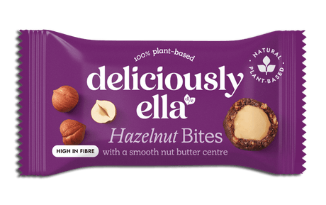 Deliciously Ella Hazelnut Nut Butter Bites 36g - Greenlands Health Store