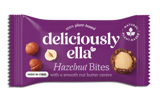Deliciously Ella Hazelnut Nut Butter Bites 36g - Greenlands Health Store
