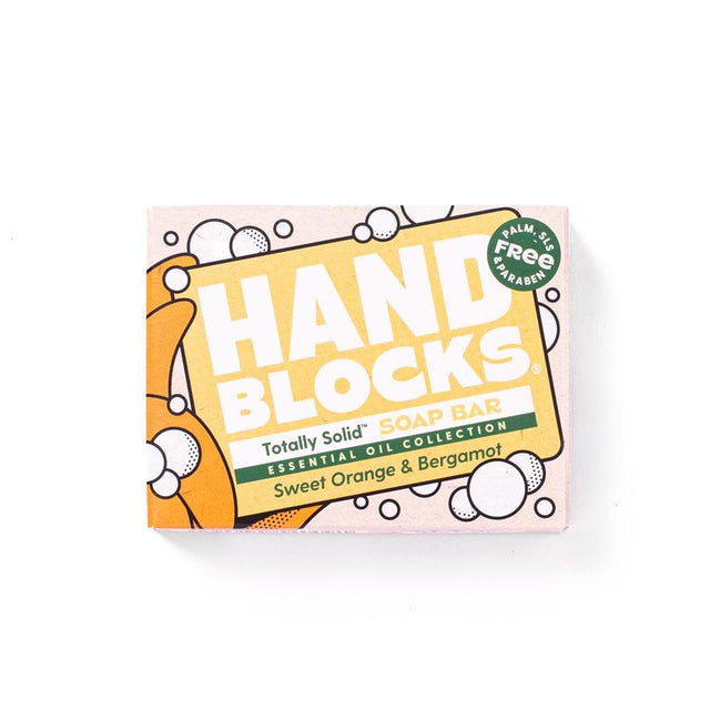 Hand Blocks Soap - Orange & Bergamot 100g - Greenlands Health Store