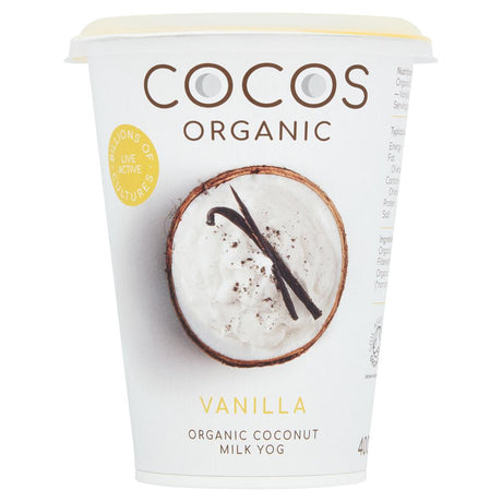 Organic Vanilla Coconut Milk Yoghurt Alternative 400g - Greenlands Health Store