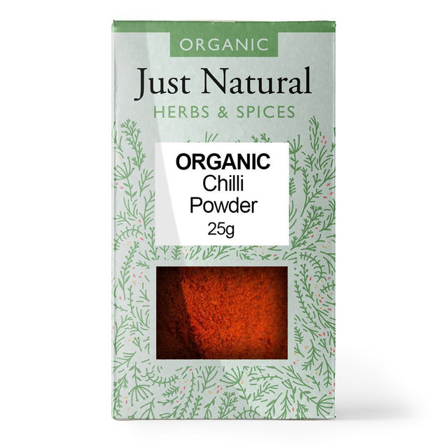 Organic Chilli Powder (Box) 25g - Greenlands Health Store