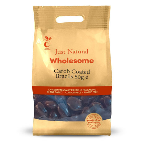Carob Coated Brazil Nuts 80g - Greenlands Health Store
