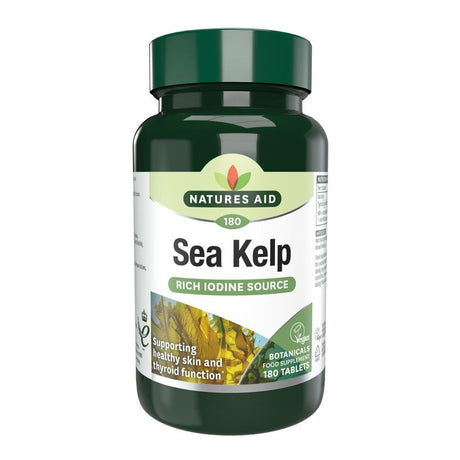 Sea Kelp - 187mg (providing 150ug Iodine) 180 Tabl - Greenlands Health Store