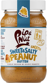 Pip and Nut Sweet and Salty Smooth Peanut Butter 300g - Greenlands Health Store
