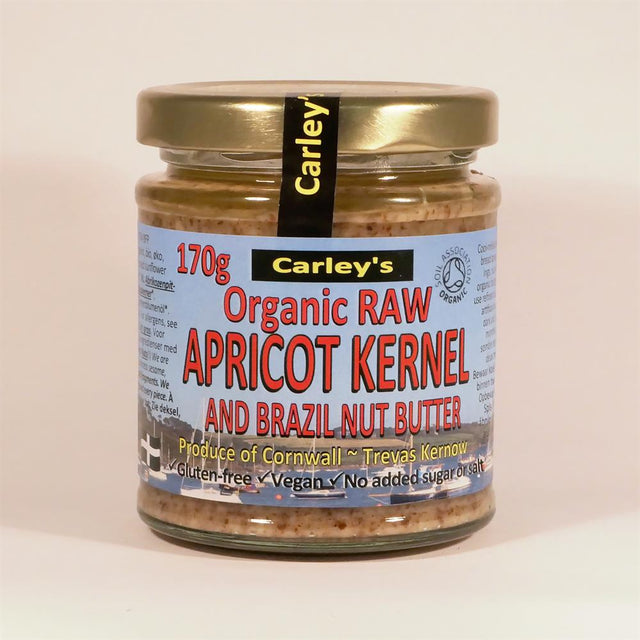 Organic Raw Apricot Kernel & Brazilnut Butter 170g - Greenlands Health Store