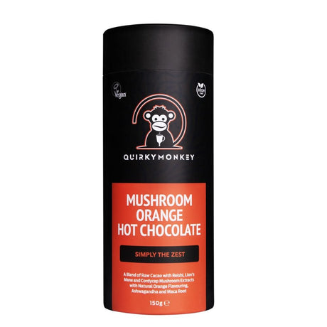 Quirky Monkey Orange Mushroom Hot Chocolate 150g - Greenlands Health Store