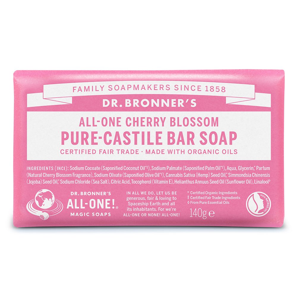 Organic Bar Soap Cherry Blossom 140g - Greenlands Health Store