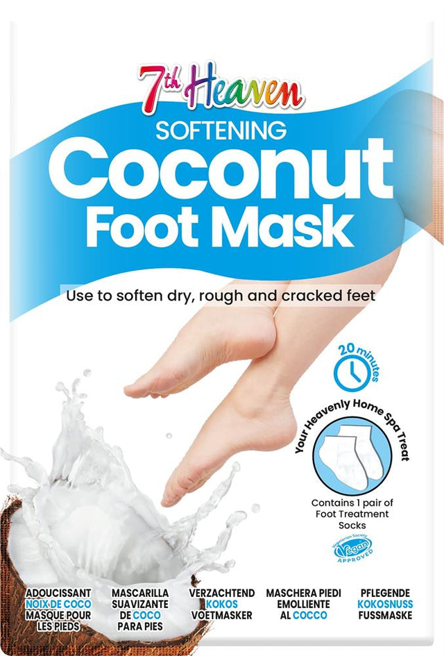 7th Heaven Coconut Foot Mask - Greenlands Health Store