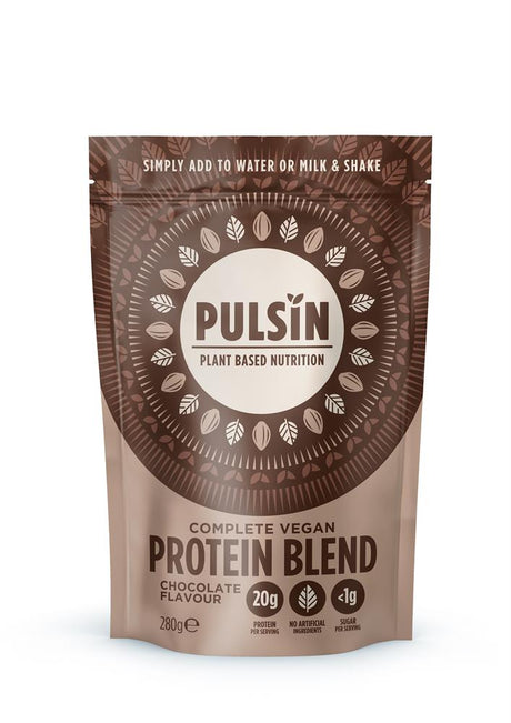 Pulsin Complete Vegan Protein Powder Chocolate 280g - Greenlands Health Store