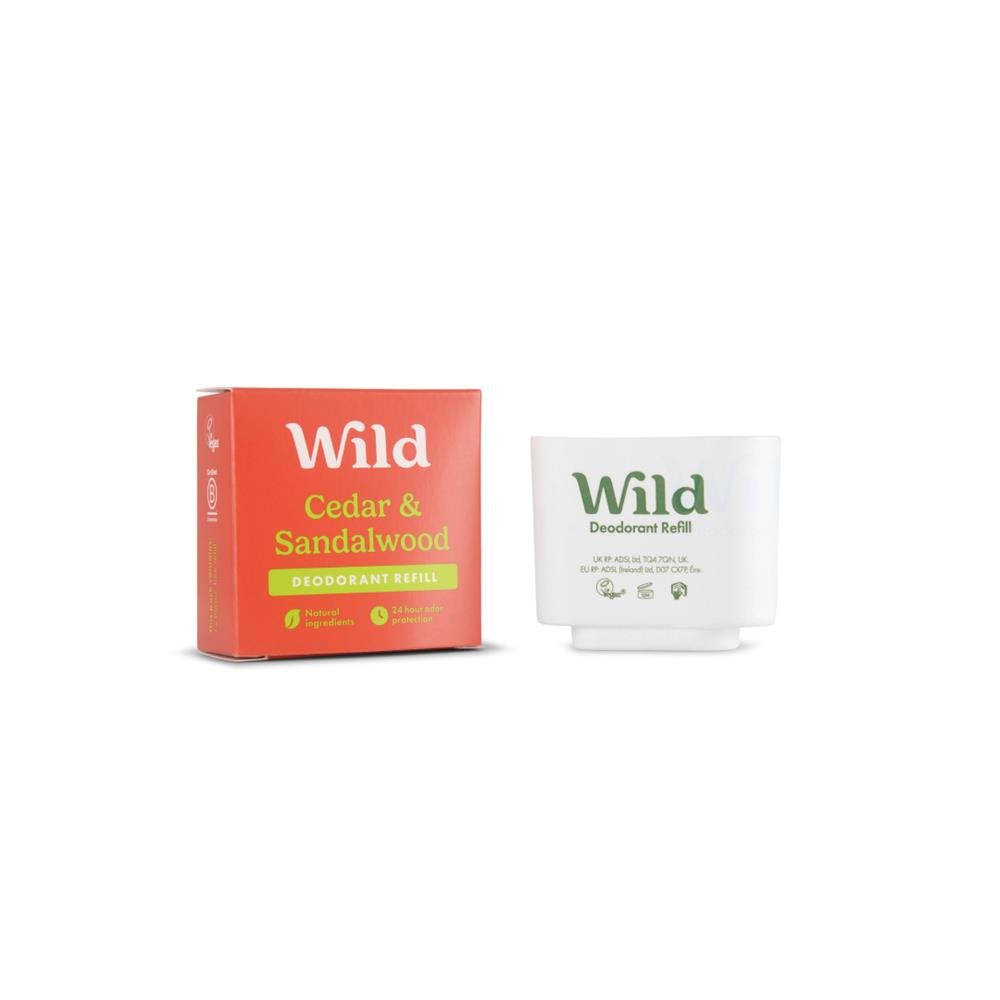 Wild Men's Cedar & Sandalwood Deo Refill 40g - Greenlands Health Store