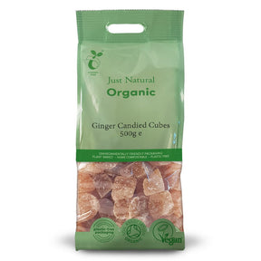Organic Ginger Candied Cubes 500g - Greenlands Health Store