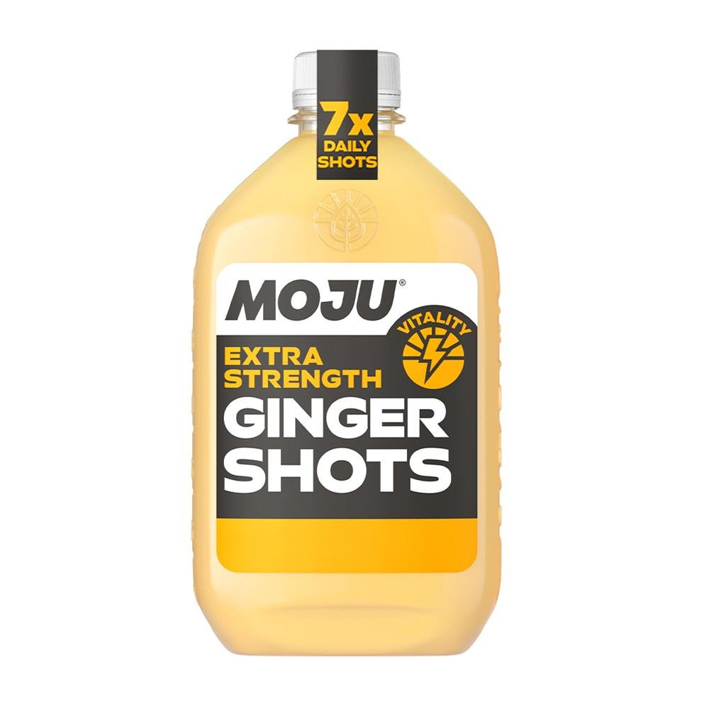 MOJU Ginger Extra Strength Vitality Dosing Bottle 7x Shots 420ml - Greenlands Health Store