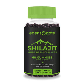 Edensgate Shilajit Gummies With Seamoss & Ashwagandha - 2000mg - Greenlands Health Store