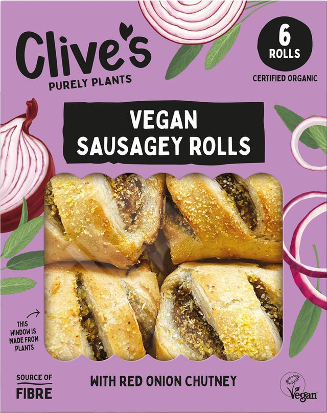 Clive's Non Organic Vegan Sausagey Rolls 160g - Greenlands Health Store