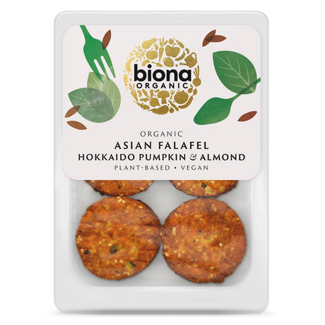 Biona Organic Falafel Asia - Hokkaido Pumpkin & Almond 220g - Greenlands Health Store