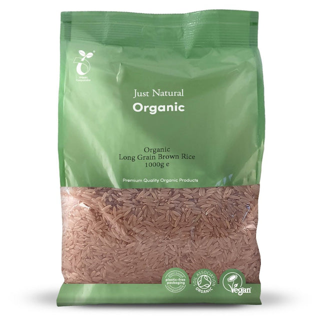 Organic Long Grain Brown Rice 1000g - Greenlands Health Store